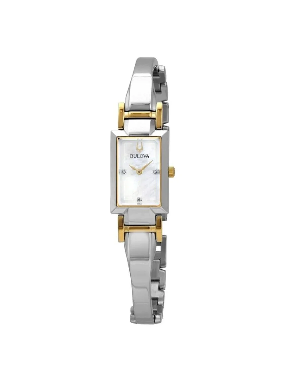 NWT Bulova Classic Quartz Diamond Mother of Pearl Dial Ladies Watch